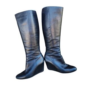 Via Spiga Black Heeled Boots